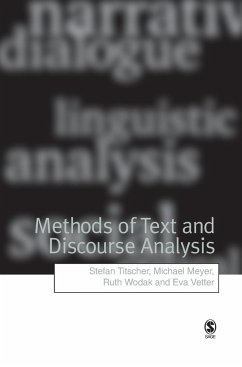 Methods of Text and Discourse Analysis - Titscher, Stefan / Meyer, Michael / Wodak, Ruth / Vetter, Eva