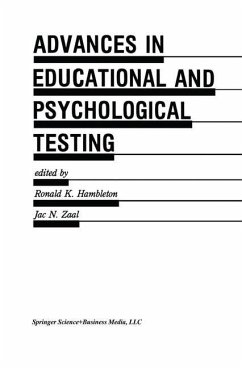 Advances in Educational and Psychological Testing: Theory and Applications - Hambleton, Ronald K. / Zaal, Jac. N. (Hgg.)