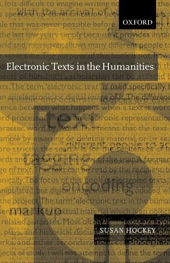 Electronic Texts in the Humanities P/B Edition - Hockey, Susan