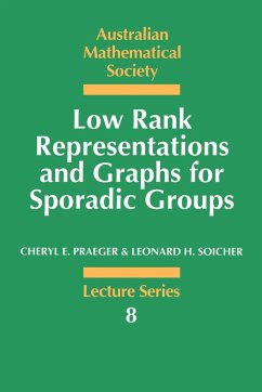 Low Rank Representations and Graphs for Sporadic Groups - Praeger, Cheryl E.