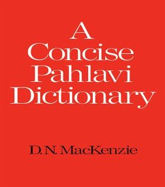 A Concise Pahlavi Dictionary - MacKenzie, D N