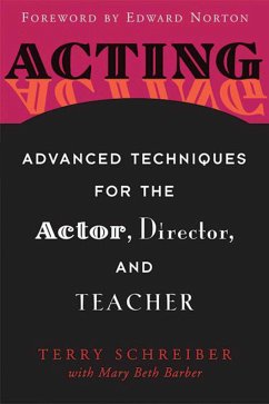 Cover Acting: Advanced Techniques for the Actor, Director, and Teacher