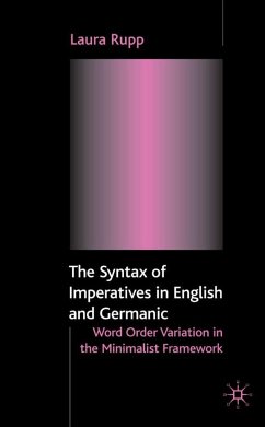 The Syntax of Imperatives in English and Germanic - Rupp, L.