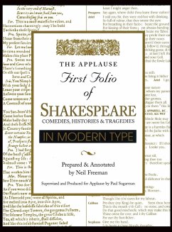 Applause First Folio of Shakespeare in Modern Type - Shakespeare, William