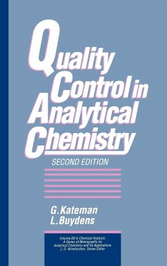 Quality Control in Analytical Chemistry - Kateman, G.; Buydens, L.