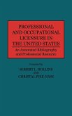 Professional and Occupational Licensure in the United States