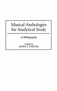 Musical Anthologies for Analytical Study - Perone, James