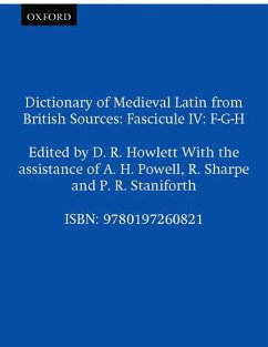 Dictionary of Medieval Latin from British Sources - Powell, A. H. / Sharpe, R. / Staniforth, P. R.