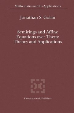 Semirings and Affine Equations over Them - Golan, Jonathan S.