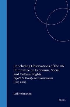 Concluding Observations of the Un Committee on Economic, Social and Cultural Rights - Holmström, Leif (ed.)