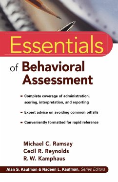 Essentials of Behavioral Assessment - Ramsay, Michael C; Reynolds, Cecil R; Kamphaus, R W