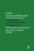 Ibss: Anthropology: 1984 Vol 30