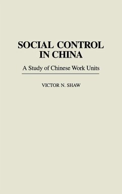 Social Control in China - Shaw, Victor N.