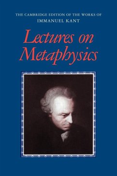 Lectures on Metaphysics - Kant, Immanuel; Ameriks, Karl