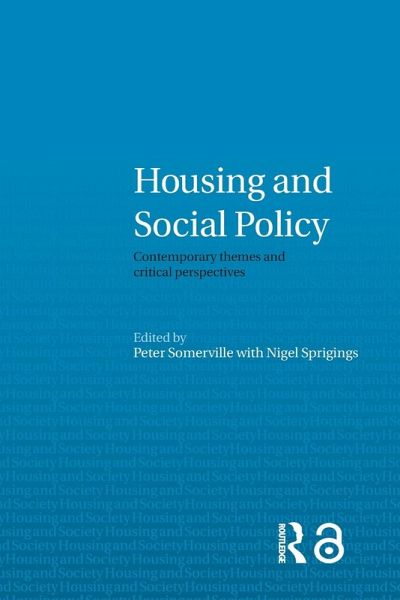 Housing and Social Policy Housing and Social Policy
