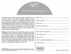 Assessment, Evaluation, and Programming System for Infants and Children (Aeps(r)), Child Progress Record I - Bricker, Diane; Capt, Betty; Johnson, Joann; Pretti-Frontczak, Kristie; Slentz, Kristine; Straka, Elizabeth; Waddell, Misti