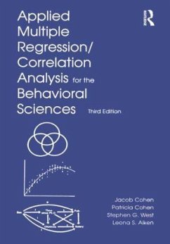 Applied Multiple Regression/Correlation Analysis for the Behavioral Sciences - Cohen, Jacob; Cohen, Patricia; West, Stephen G.