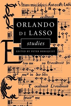 Orlando Di Lasso Studies - Bergquist, Peter (ed.)