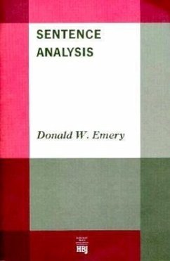 Sentence Analysis - Emery, Donald W.