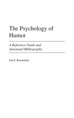 The Psychology of Humor - Roeckelein, Jon