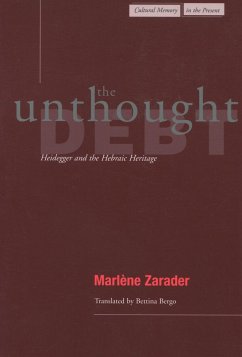 The Unthought Debt - Zarader, Marlène