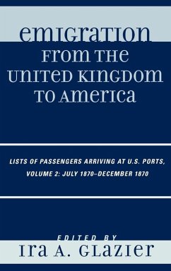 Cover Emigration from the United Kingdom to America