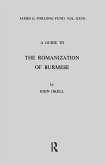 A Guide to the Romanization of Burmese A Guide to the Romanization of Burmese