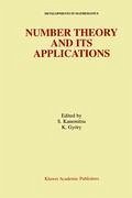 Number Theory and Its Applications - Kanemitsu, Shigeru / Gyory, K lm n (Hgg.)