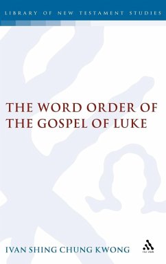 Cover The Word Order of the Gospel of Luke