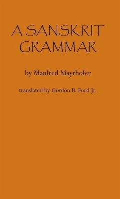 A Sanskrit Grammar - Mayrhofer, Manfred