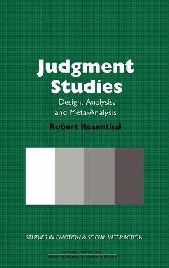 Judgment Studies - Rosenthal, Robert; Robert, Rosenthal