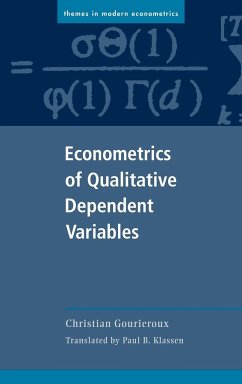 Econometrics of Qualitative Dependent Variables - Gourieroux, Christian