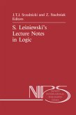 S. Le¿niewski¿s Lecture Notes in Logic