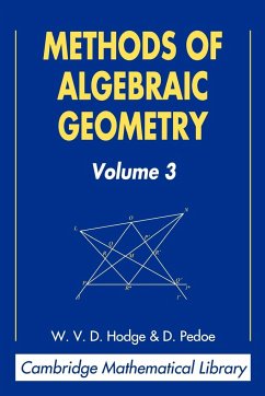 Methods of Algebraic Geometry - Hodge, W. V. D.; Pedoe, Daniel; Pedoe, D.