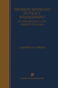 Decision Modeling in Policy Management - Beroggi, Giampiero E.G.