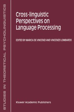 Cross-Linguistic Perspectives on Language Processing - De Vincenzi