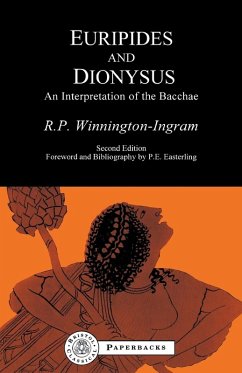 Euripides and Dionysus - Winnington-Ingram, R. P.; Ingram, R. Winnington Euripides and Dionysus - Winnington-Ingram, R. P.; Ingram, R. Winnington