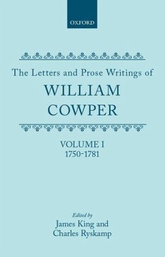 The Letters and Prose Writings of William Cowper - Cowper, William