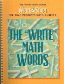 The "Write" Math Words