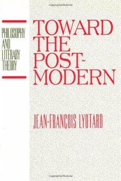 Toward the Postmodern - Lyotard, Jean-Francois