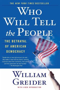 Who Will Tell the People - Greider, William