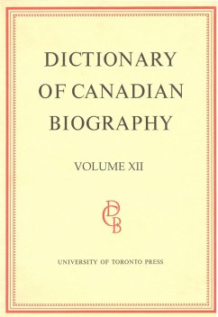 Cover Dictionary of Canadian Biography / Dictionaire Biographique Du Canada