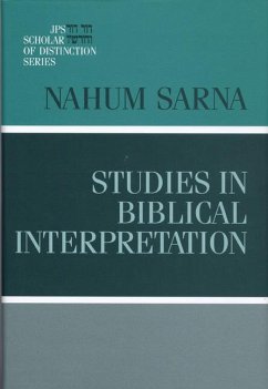 Studies in Biblical Interpretation - Sarna, Nahum M