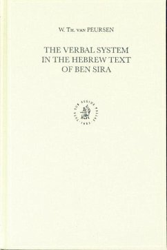 The Verbal System in the Hebrew Text of Ben Sira - Peursen, Willem Th van