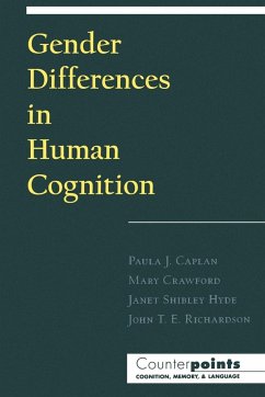 Gender Differences in Human Cognition - Richardson, John T. E.; Caplan, Paula J.; Crawford, Mary