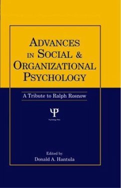 Advances in Social and Organizational Psychology