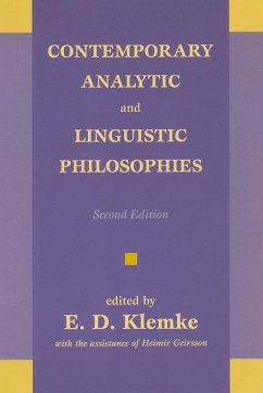 Contemporary Analytic and Linguistic Philosophies