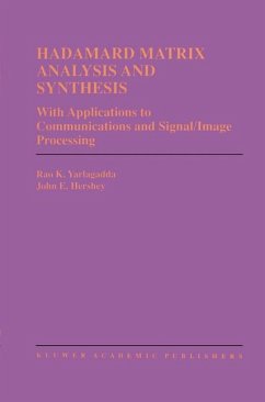 Hadamard Matrix Analysis and Synthesis - Yarlagadda, Rao K.;Hershey, John E.