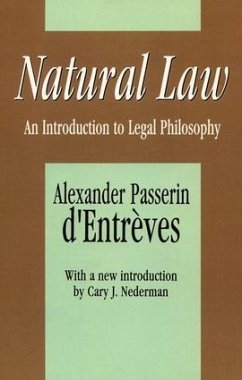 Natural Law - D'Entreves, Alexander Passerin