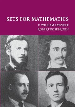 Sets for Mathematics - Lawvere, F. William (State University of New York, Buffalo); Rosebrugh, Robert (Mount Allison University, Canada)